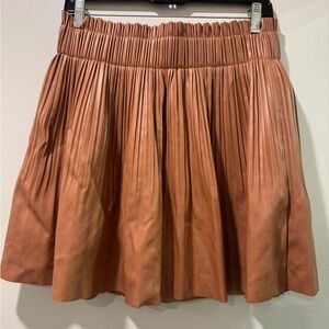Leatherette Mini Bubble Skirt